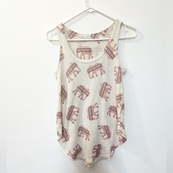 Gaze USA Boho Elephant Tank Women's Small - Picture 1 of 12